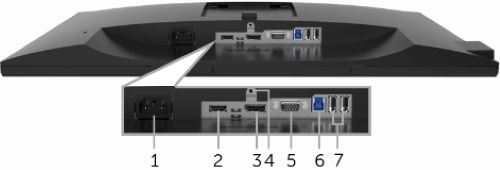 پورت های مانیتور 24 اینچ دل مدل P2417H