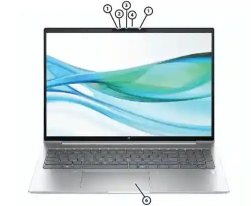 جزئیات جلوی لپ تاپ 16 اینچی اچ پی مدل ProBook 460 G11 
