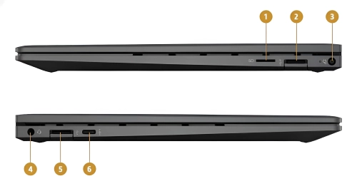 جزئیات جلوی لپ تاپ 13 اینچی Hp مدل ENVY x360 13-ay1 Ryzen 5 5600U 8GB 512GB