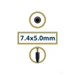 کابل شارژر لپ تاپ با کانکتور 7.4mm x 5.0mm