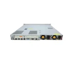 پنل پشت سرور HP ProLiant DL360p Gen8 شامل دو منبع تغذیه، پورت‌های شبکه، درگاه iLO و اسلات‌های توسعه PCIe