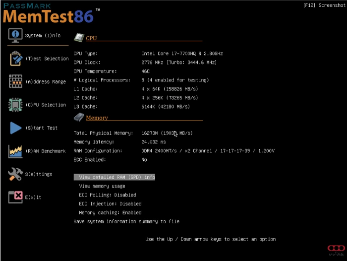 memtest-Benchmark