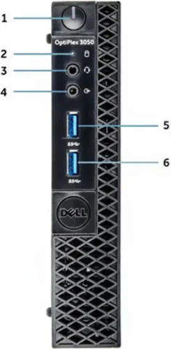 جزئیات جلو تاینی کیس دل مدل optiplex 3050