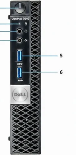 جزئیات جلو تاینی کیس دل مدل optiplex 7040